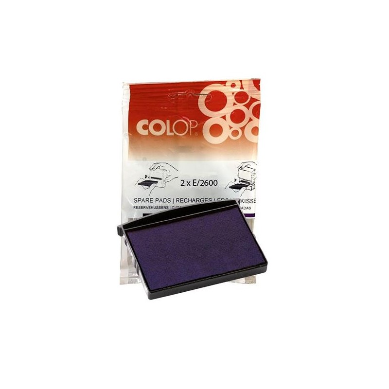 Almohadillas Colop E/2600 - Color azul - Pack 2 ud Almohadillas Colop E/2600 - Color azul - Pack 2 ud