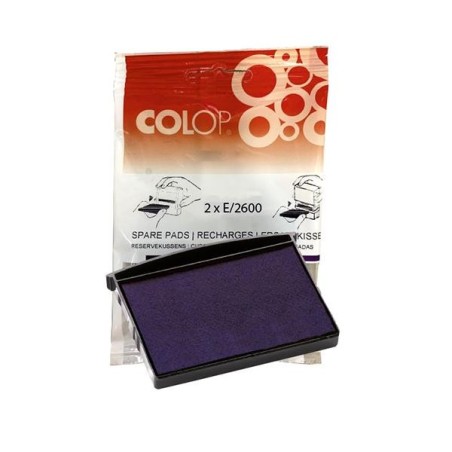 Almohadillas Colop E/2600 - Color azul - Pack 2 ud