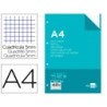 RECAMBIO LIDERPAPEL A4 120 HOJAS 80G/M2 CUADRO 5MM SIN MARGEN 4 TALADROS BANDAS DE 5 COLORES