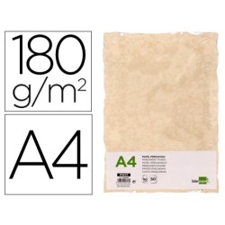 PAPEL PERGAMINO LIDERPAPEL DIN A4 CON BORDES 180G/M2 COLOR CREMA PAQUETE DE 50 HOJAS