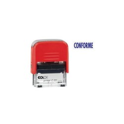 Sello Printer Fórmulas Colop - Conforme - Automático - 14 x 38 mm - Color azul