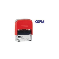 Sello Printer Fórmulas Colop - Copia - Automático - 14 x 38 mm - Color azul