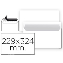 SOBRE LIDERPAPEL N 14 BLANCO DIN C4 229X324 MM TIRA DE SILICONA PAQUETE DE 25 UNIDADES