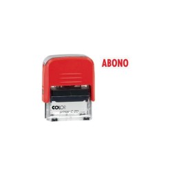 Sello Printer Fórmulas Colop - Abono - Automático - 14 x 38 mm - Color rojo