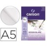 BLOC DIBUJO MULTITECNICAS CANSON IMAGINE DIN A5 ENCOLADO LISO 14,8X21 CM 50 HOJAS 200 GR