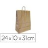 BOLSA KRAFT Q-CONNECT NATURAL ASA RETORCIDA 240X100X310 MM (PACK INDIVISIBLE 25 UDS)