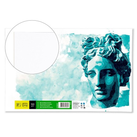BLOC DIBUJO LIDERPAPEL ARTISTICO ENCOLADO 297X420 MM 30 HOJAS 120G/M2 SIN RECUADRO