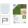 BLOC EXAMENES LIDERPAPEL CUADRO 4MM FOLIO 40 HOJAS 60G/M2