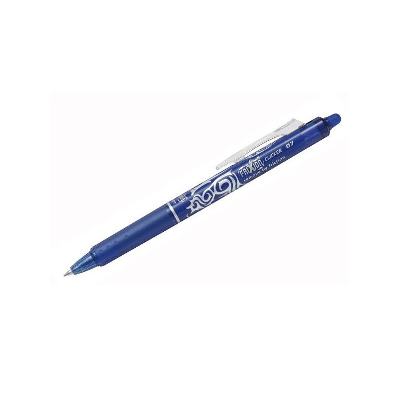 Bolígrafo borrable retráctil Pilot Frixion Clicker - Punta 0,7 mm - Color azul