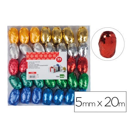 CINTA FANTASIA LIDERPAPEL BARRILETE COLORES SURTIDOS (PACK INDIVISIBLE 35 UDS)