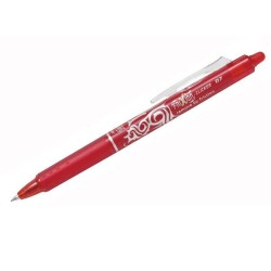 Bolígrafo borrable retráctil Pilot Frixion Clicker - Punta 0,7 mm - Color rojo