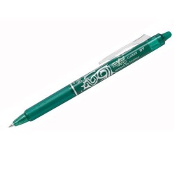 Bolígrafo borrable retráctil Pilot Frixion Clicker - Punta 0,7 mm - Color verde