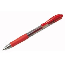 Roller retráctil Pilot G2 - Trazo 0,4 mm - Color rojo