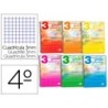 CUADERNO ESPIRAL LIDERPAPEL CUARTO PAUTAGUIA TAPA BLANDA 40H 75GR CUADRO PAUTADO 3MM MARGEN  SURTIDOS (PACK INDIVISIBLE  10 UDS)