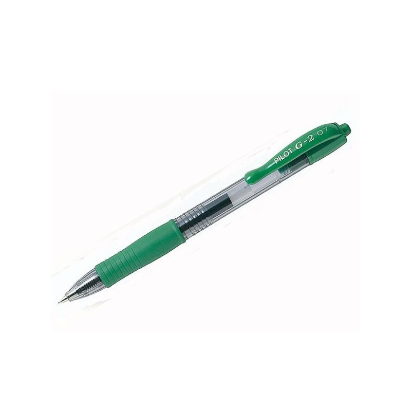 Roller retráctil Pilot G2 - Trazo 0,4 mm - Color verde Roller retráctil Pilot G2 - Trazo 0,4 mm - Color verde