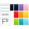 CUADERNO ESPIRAL LIDERPAPEL FOLIO SMART TAPA BLANDA 80H 75GR PAUTA 2,5MM CON MARGEN COLORES SURTIDOS (PACK INDIVISIBLE 10 UDS)
