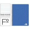 CUADERNO ESPIRAL LIDERPAPEL FOLIO WRITE TAPA BLANDA 80H 60GR HORIZONTAL CON MARGEN COLOR AZUL (PACK INDIVISIBLE 10 UDS)