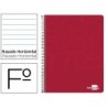 CUADERNO ESPIRAL LIDERPAPEL FOLIO WRITE TAPA BLANDA 80H 60GR HORIZONTAL CON MARGEN COLOR ROJO (PACK INDIVISIBLE 10 UDS)