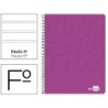 CUADERNO ESPIRAL LIDERPAPEL FOLIO WRITE TAPA BLANDA 80H 60GR PAUTA 2,5 MM CON MARGEN COLOR ROSA (PACK INDIVISIBLE 10 UDS)