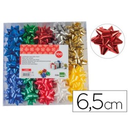 LAZOS LIDERPAPEL FANTASIA MAXI COLORES METALIZADOS SURTIDOS (PACK INDIVISIBLE 100 UDS)