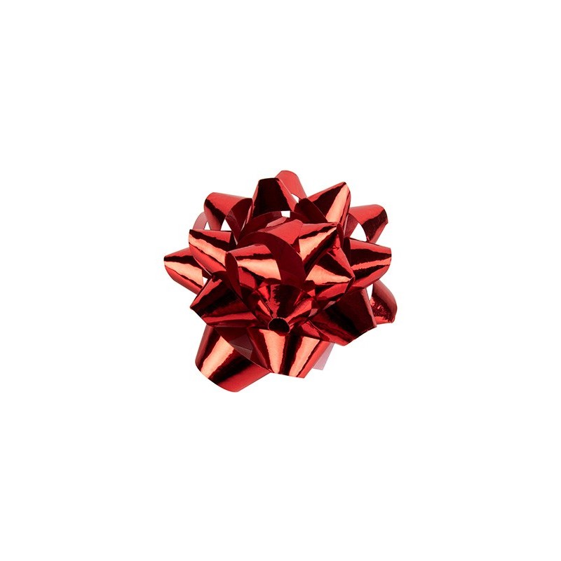 LAZOS LIDERPAPEL FANTASIA MEDIANOS COLOR ROJO METALIZADO (PACK INDIVISIBLE 100 UDS)