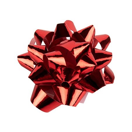 LAZOS LIDERPAPEL FANTASIA MEDIANOS COLOR ROJO METALIZADO (PACK INDIVISIBLE 100 UDS)