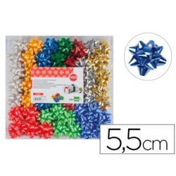 LAZOS LIDERPAPEL FANTASIA MEDIANOS COLORES METALIZADOS SURTIDOS (PACK INDIVISIBLE 100 UDS)
