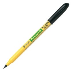 Marcador permanente Pilot Permawash - Punta cónica - Trazo 0,9 mm - Color negro