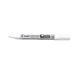 Marcador permanente Pilot SC-PM - Punta cónica - Trazo 4,5 mm - Color blanco