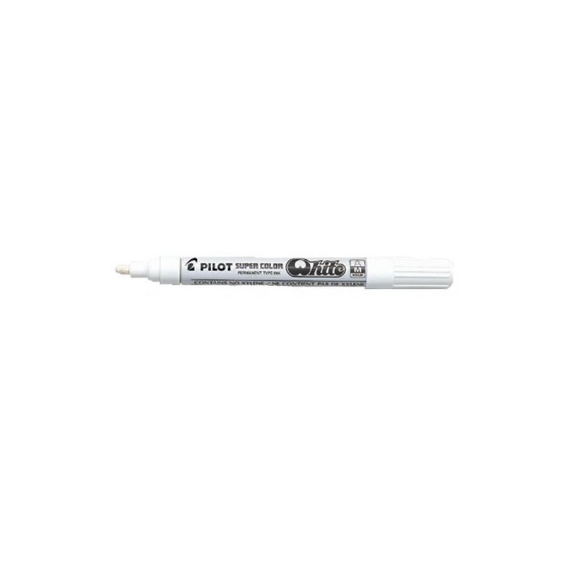 Marcador permanente Pilot SC-PM - Punta cónica - Trazo 4,5 mm - Color blanco Marcador permanente Pilot SC-PM - Punta cónica - Trazo 4,5 mm - Color blanco