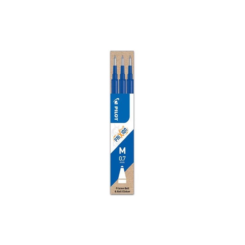 Recambios bolígrafo Pilot Frixion - Color azul - Pack 3 ud Recambios bolígrafo Pilot Frixion - Color azul - Pack 3 ud
