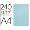 PAPEL COLOR LIDERPAPEL PERGAMINO A4 240G/M2 AZUL PACK DE 25 HOJAS
