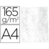 PAPEL COLOR LIDERPAPEL PERGAMINO CON BORDES A4 165G/M2 GRIS PACK DE 25 HOJAS