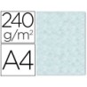 PAPEL COLOR LIDERPAPEL PERGAMINO CON BORDES A4 240G/M2 AZUL PACK DE 10 HOJAS