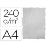 PAPEL COLOR LIDERPAPEL PERGAMINO CON BORDES A4 240G/M2 GRIS PACK DE 10 HOJAS