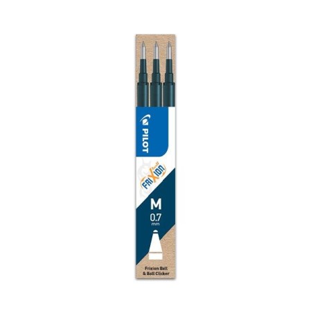 Recambios bolígrafo Pilot Frixion - Color negro - Pack 3 ud