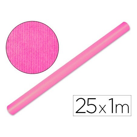 PAPEL KRAFT LIDERPAPEL ROSA ROLLO 25X1 MT