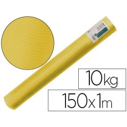 PAPEL KRAFT VERJURADO LIDERPAPEL AMARILLO 153 MT 65 GR BOBINA 10 KG