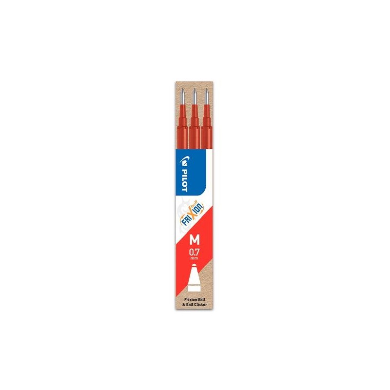 Recambios bolígrafo Pilot Frixion - Color rojo - Pack 3 ud Recambios bolígrafo Pilot Frixion - Color rojo - Pack 3 ud