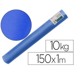 PAPEL KRAFT VERJURADO LIDERPAPEL AZUL 150MT 65KG BOBINA 10KG