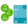 PAPEL LIDERPAPEL A4 90G/M2 LISO PAQUETE DE 100 HOJAS