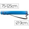 PORTAPLANOS PLASTICO LIDERPAPEL DIAMETRO 9 CM EXTENSIBLE HASTA 125 CM AZUL