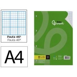 RECAMBIO LIDERPAPEL A4 100 HOJAS 100 G/M2 RAYADO N  46 4 TALADROS