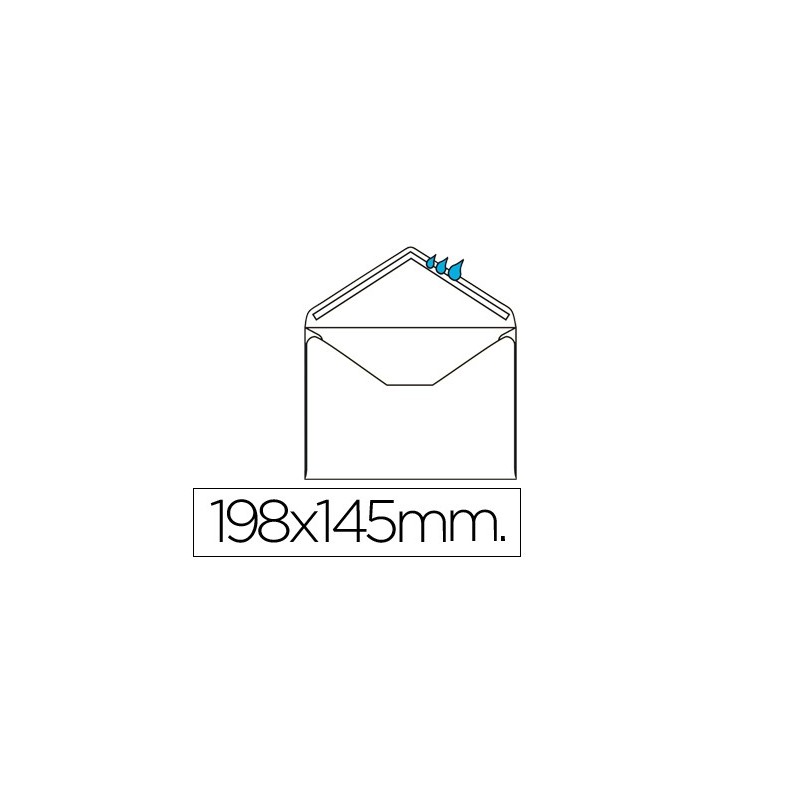 SOBRE LIDERPAPEL N.10 BLANCO OFICIO PROLONGADO 145X200MM ENGOMADO SOLAPA DE PICO CAJA DE 500 UNIDADES