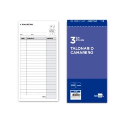 TALONARIO LIDERPAPEL CAMARERO 3/F  ORIGINAL T114